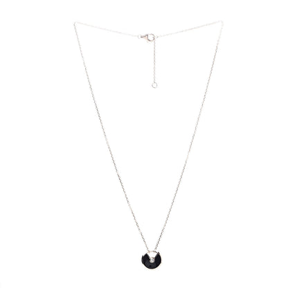 Cartier 18K Pink Gold Diamond Black Onyx XS Amulette de Cartier Pendant Necklace 3 of 7
