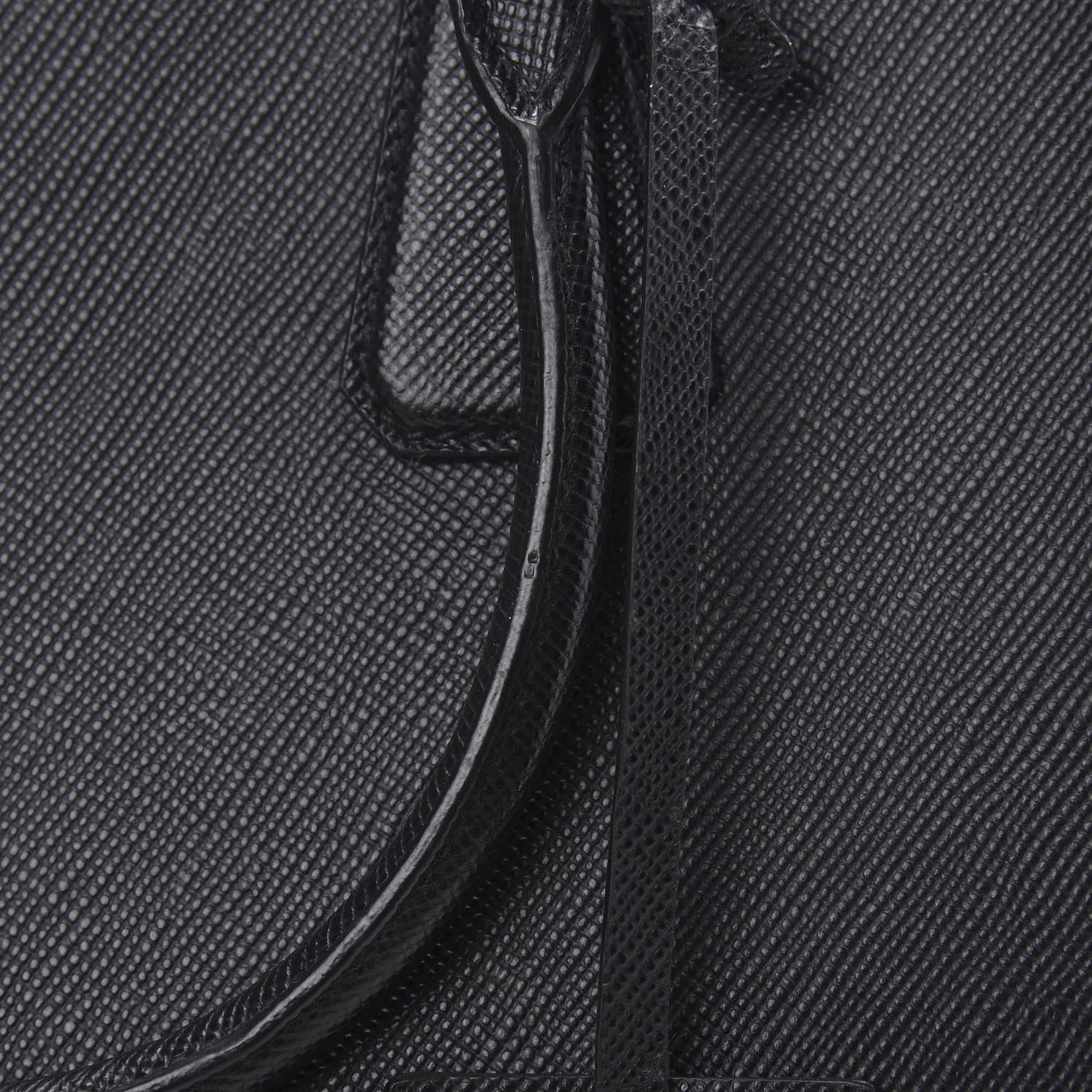 Prada Saffiano Cuir Briefcase Black 16 of 17