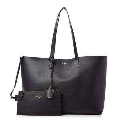 Saint Laurent Calfskin Large Shopping Tote Black 1 of 9