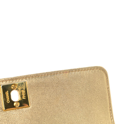Chanel Metallic Lambskin Vertical Quilted Mini Flap Gold 12 of 12