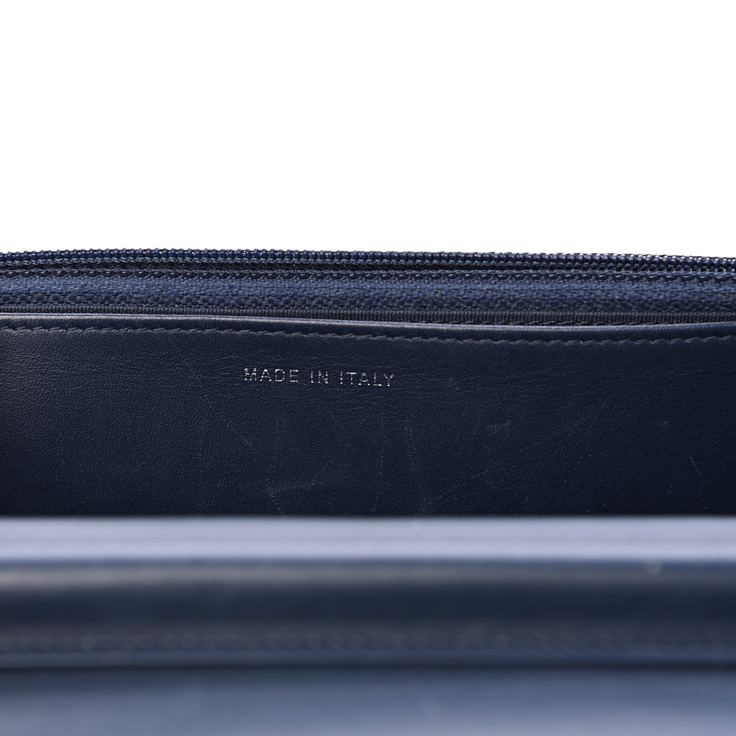 Glazed Calfskin Quilted Coco Boy Wallet On Chain WOC Blue