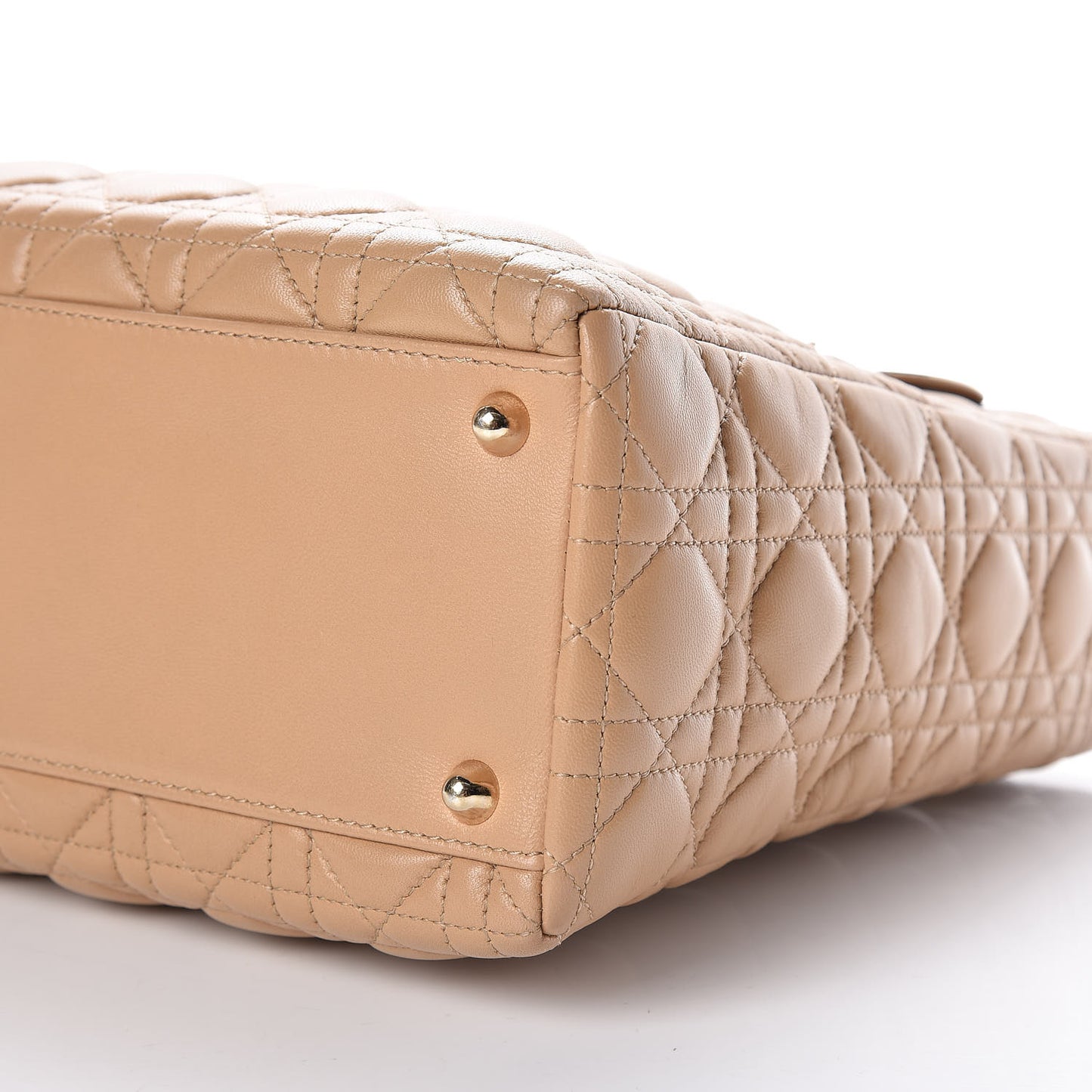 Lambskin Cannage Large Lady Dior Beige