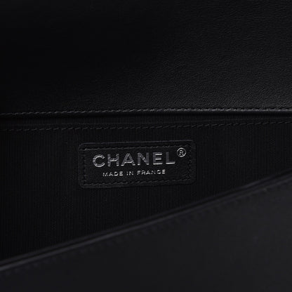 Chanel Calfskin Quilted Medium Boy Flap So Black 6 of 8