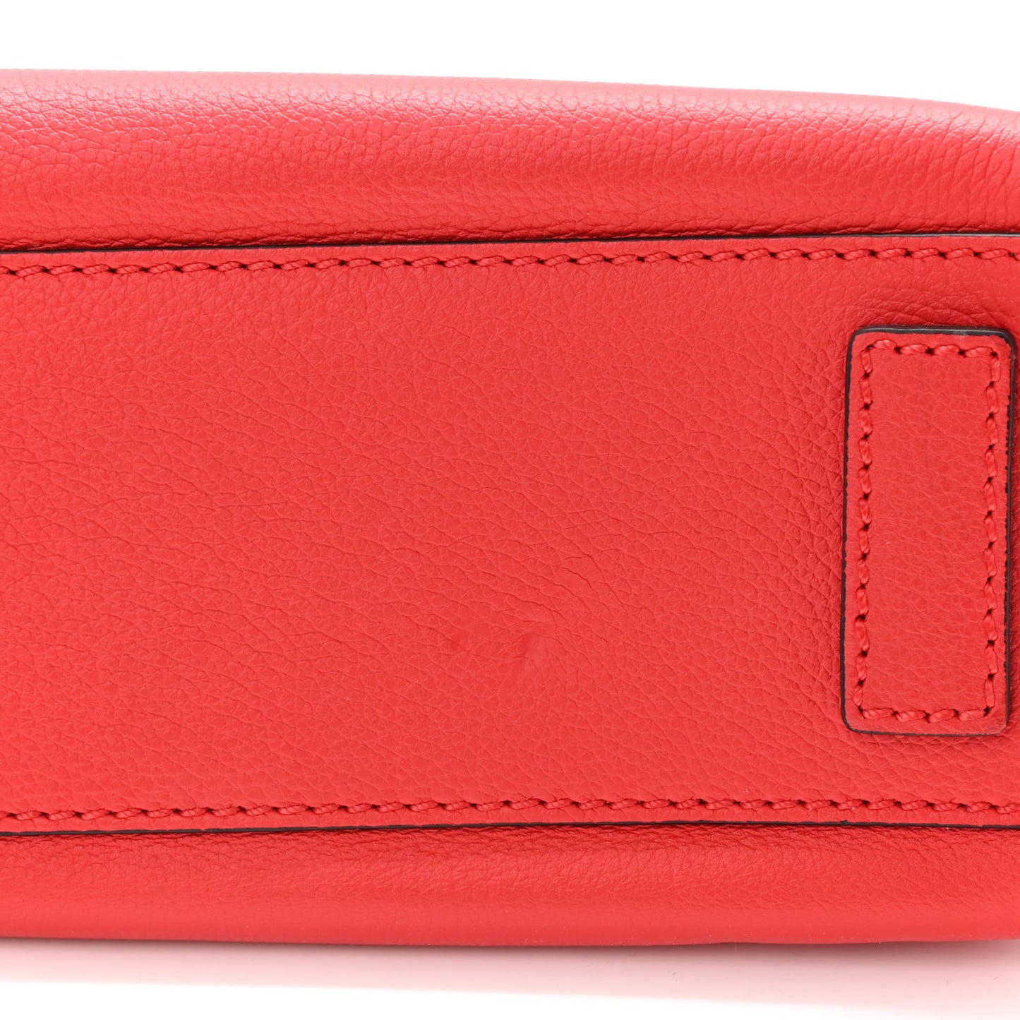 Grained Calfskin Medusa Small Top Handle Handbag Red