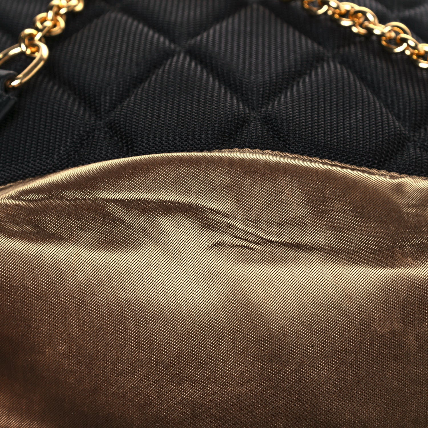 Burberry Metallic Satin Nylon Medium Rucksack Backpack Gold 19 of 20