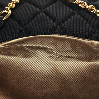 Burberry Metallic Satin Nylon Medium Rucksack Backpack Gold 19 of 20