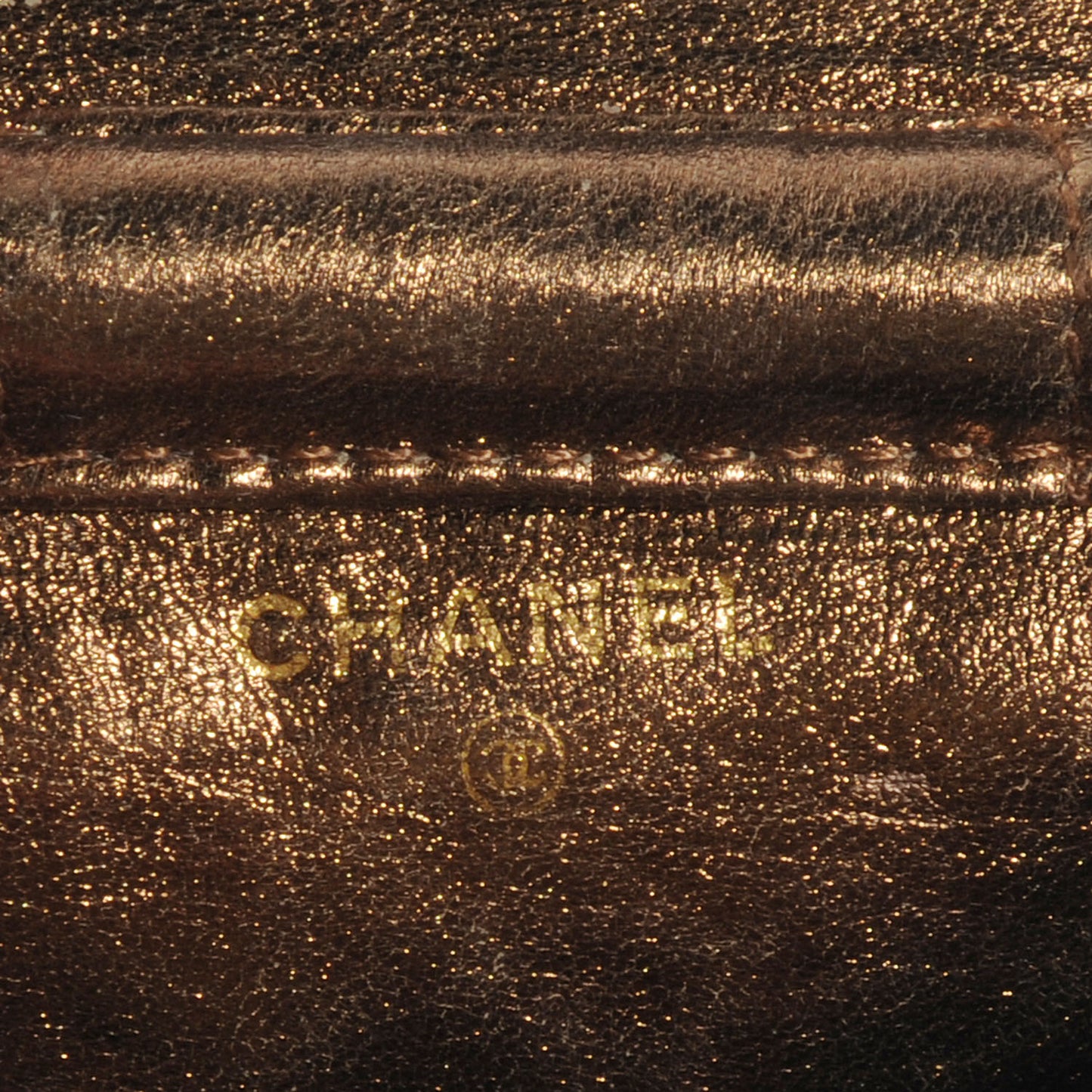 Quilted Leather Micro Mini Flap Bronze