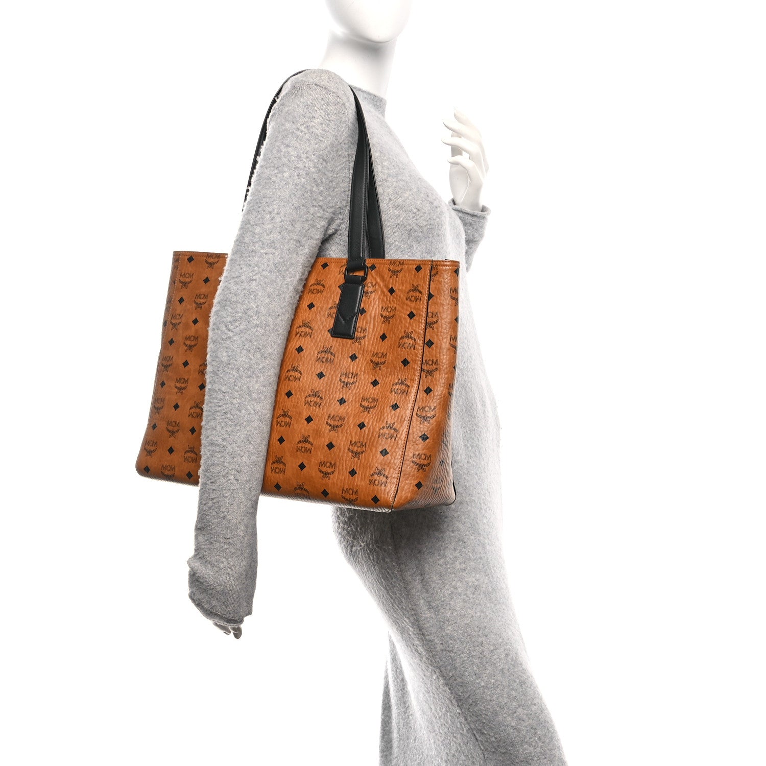 MCM Visetos Large Klassik Tote Cognac 2 of 9