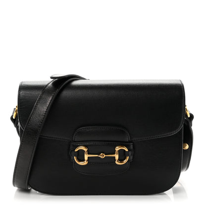 Gucci Azalea Calfskin Horsebit 1955 Shoulder Bag Black 1 of 10
