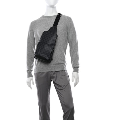 Louis Vuitton Damier Infini Avenue Sling Bag Onyx Silver 2 of 10