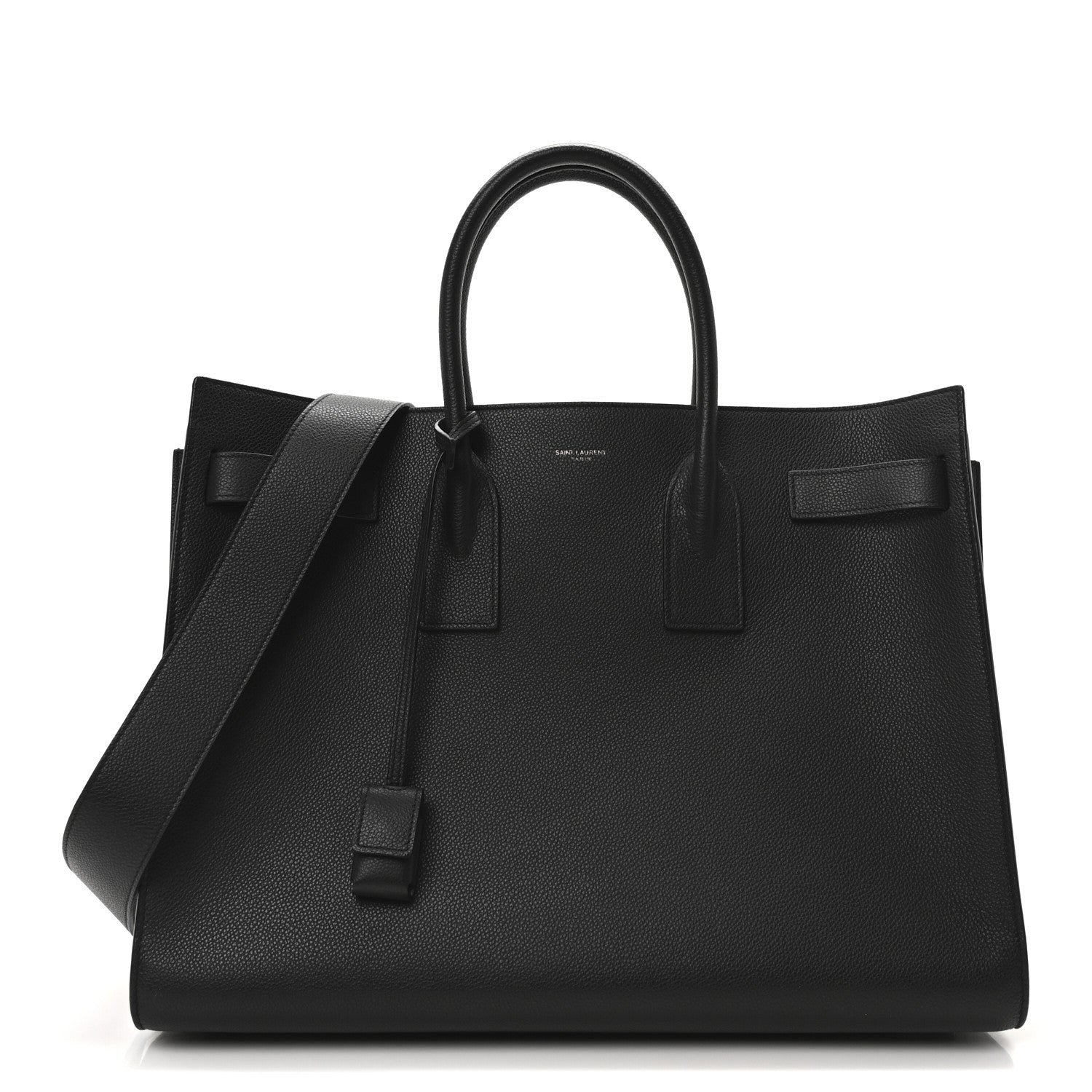 Saint Laurent Grained Calfskin Large Sac De Jour Carryall Black 1 of 19