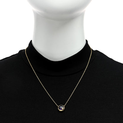 Tiffany 18K Yellow Gold Amethyst Paloma Picasso Olive Leaf Pendant Necklace 2 of 4