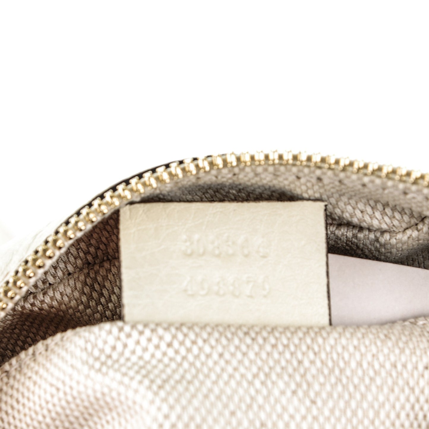 Pebbled Calfskin Small Soho Disco Bag Off White