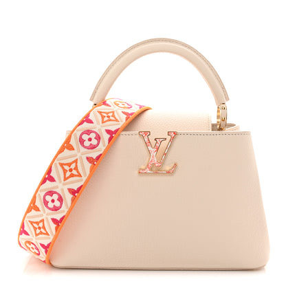 Louis Vuitton Taurillon By The Pool Capucines BB Pearly Cream Coral 1 of 10