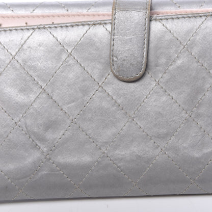Chanel Aged Metallic Calfskin Large Palette Flap Wallet Silver 11 of 14