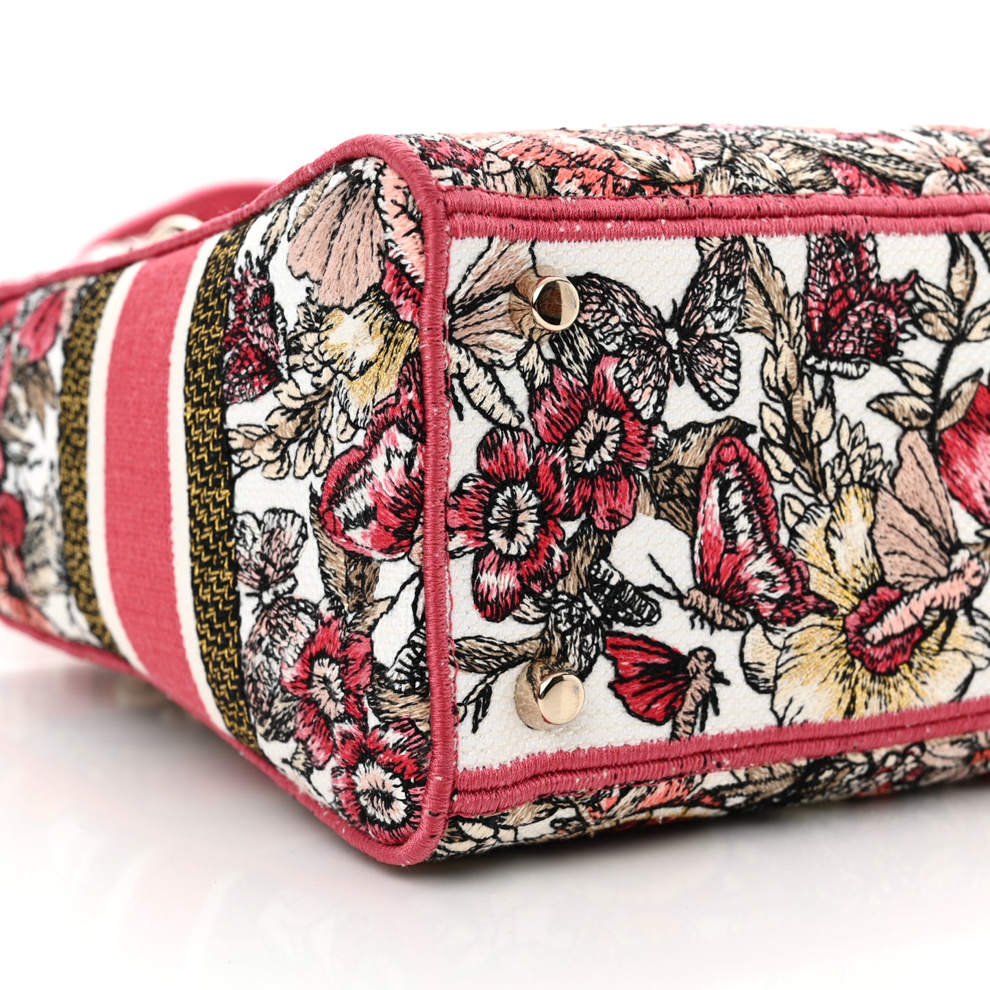Canvas Embroidered Butterfly Print Medium Lady D-Lite Multicolor