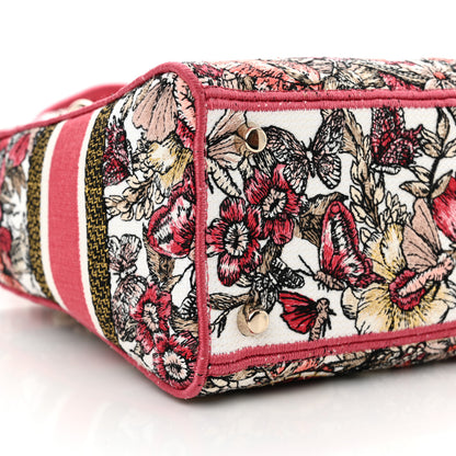 Christian Dior Canvas Embroidered Butterfly Print Medium Lady D-Lite Multicolor 9 of 11