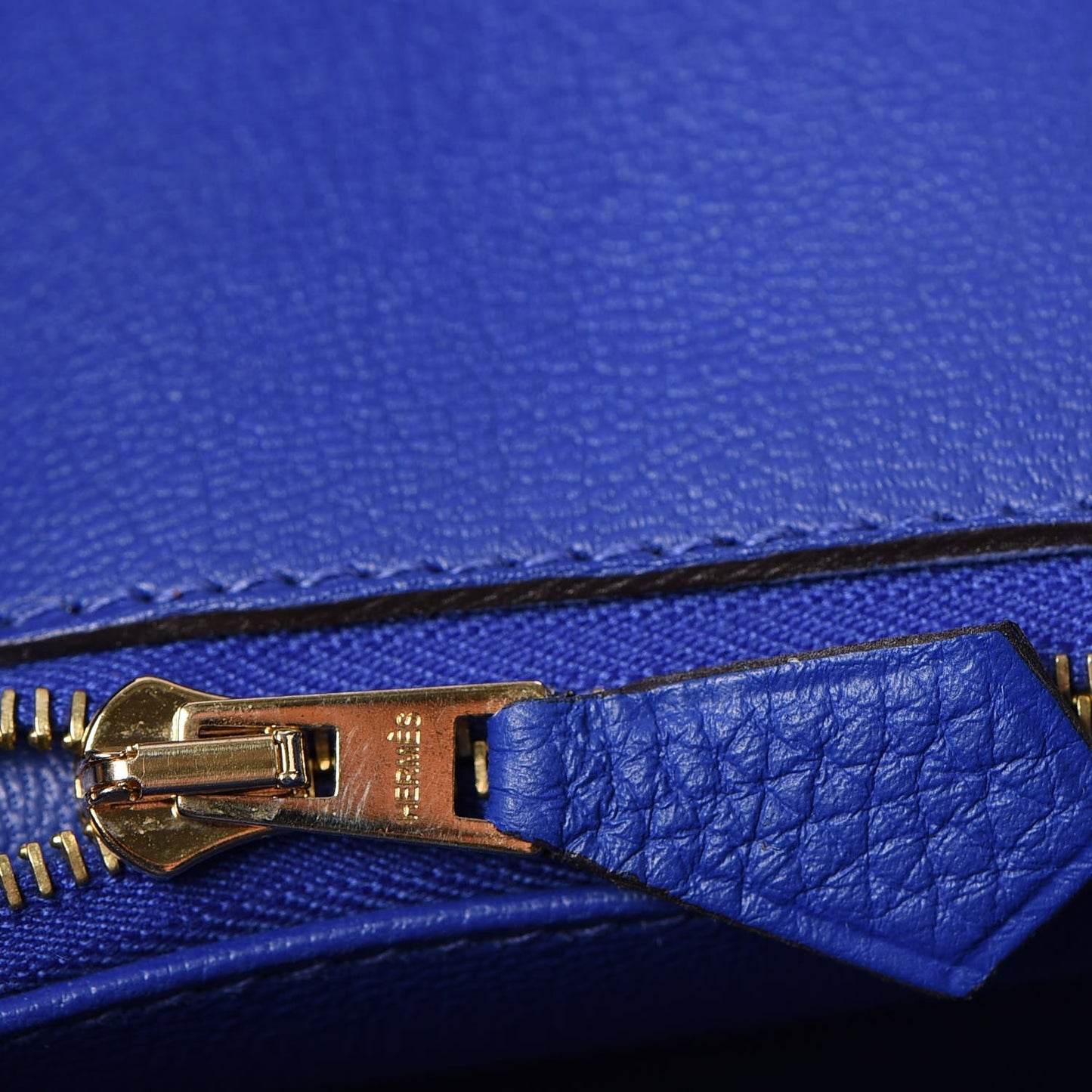 Togo Birkin 35 Bleu Electrique
