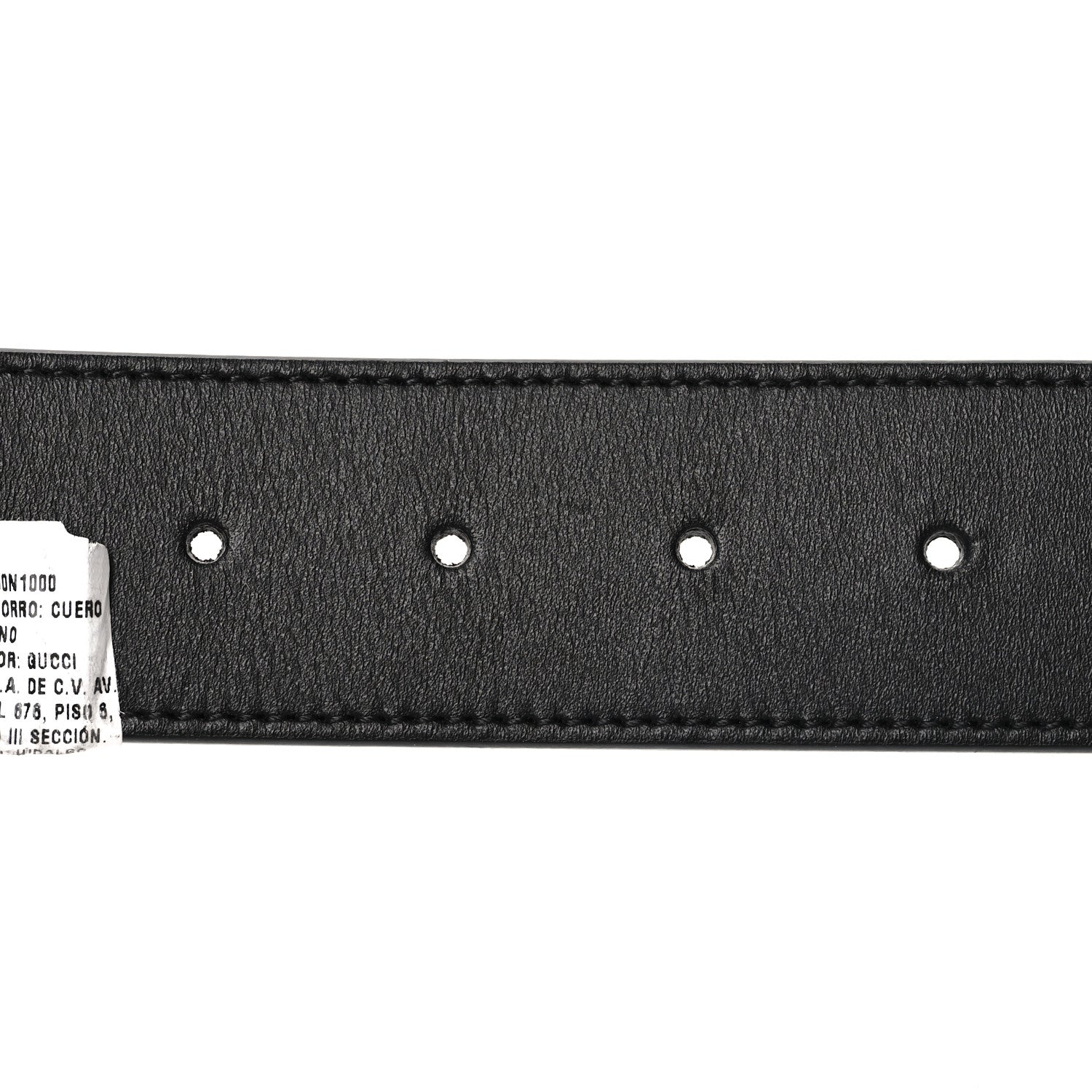 Gucci Moon Calfskin Nickel Double G 40mm Belt 80 32 Black 3 of 5