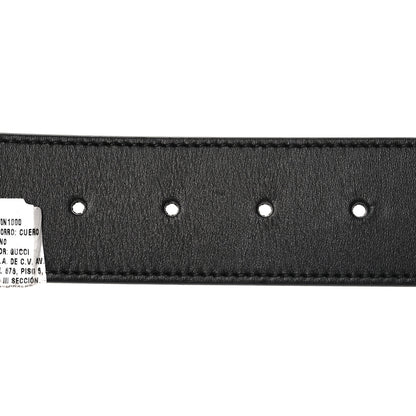 Gucci Moon Calfskin Nickel Double G 40mm Belt 80 32 Black 3 of 5