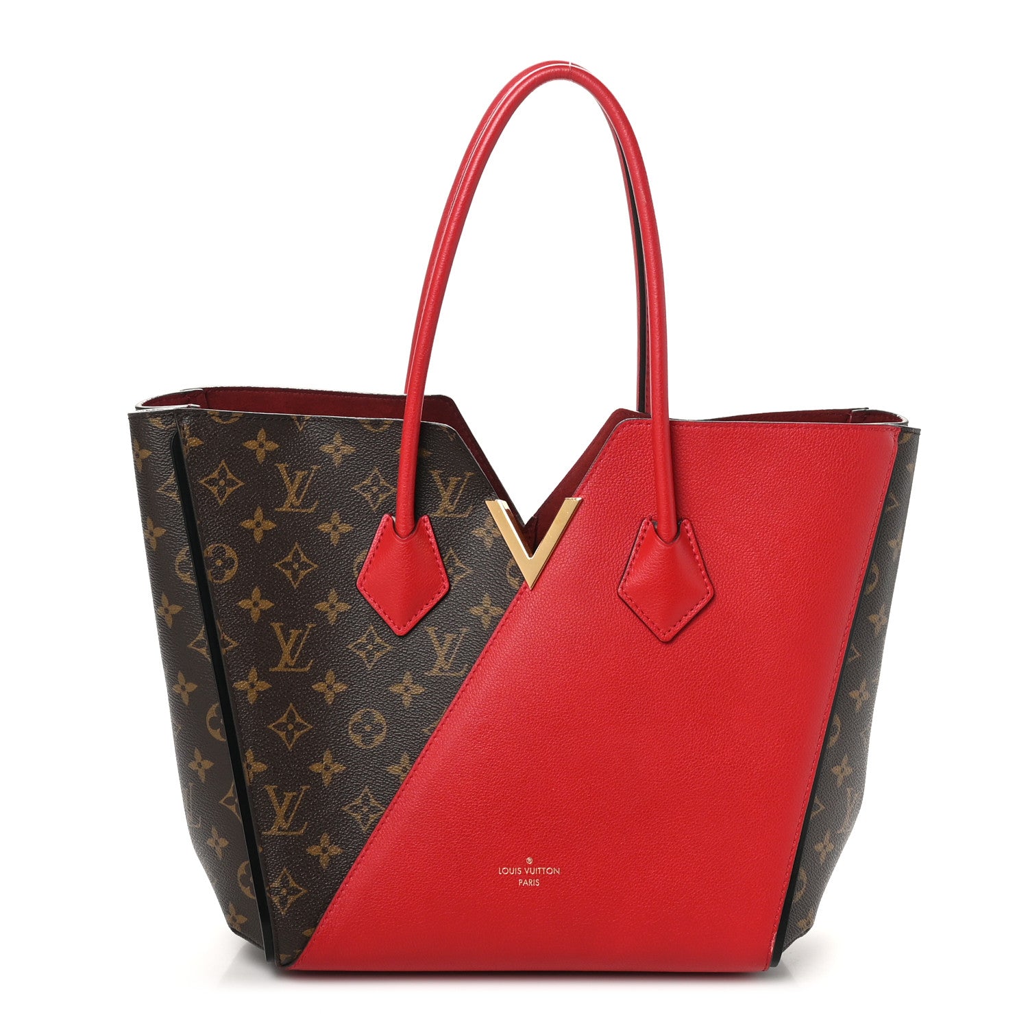 Louis Vuitton Calfskin Monogram Kimono Tote Cherry 1 of 10