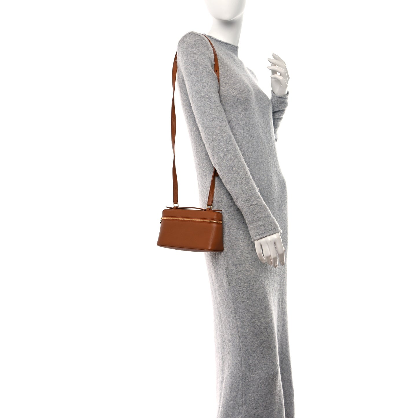Grained Calfskin L19 Extra Pocket Pouch Warm Tan