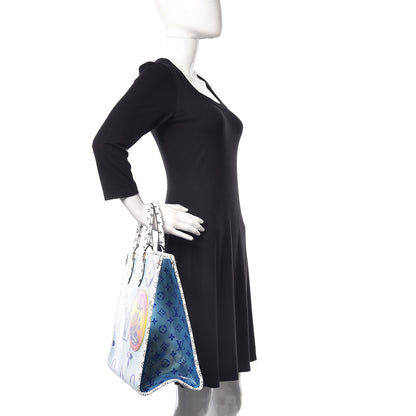 Louis Vuitton Monogram Giant Hawaii Onthego Blue 2 of 12