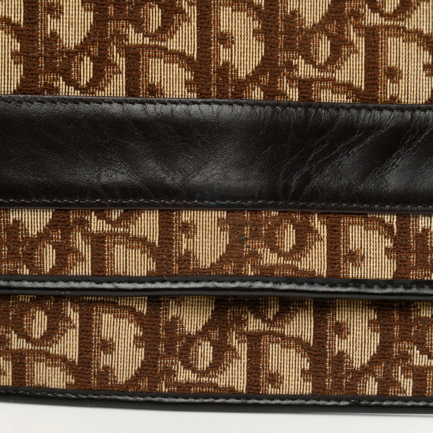 Monogram Pouch Clutch Brown