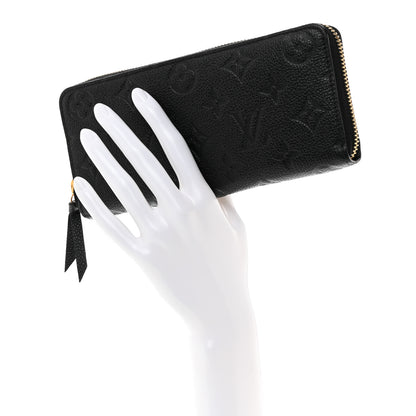 Louis Vuitton Empreinte Clemence Wallet Black 2 of 7