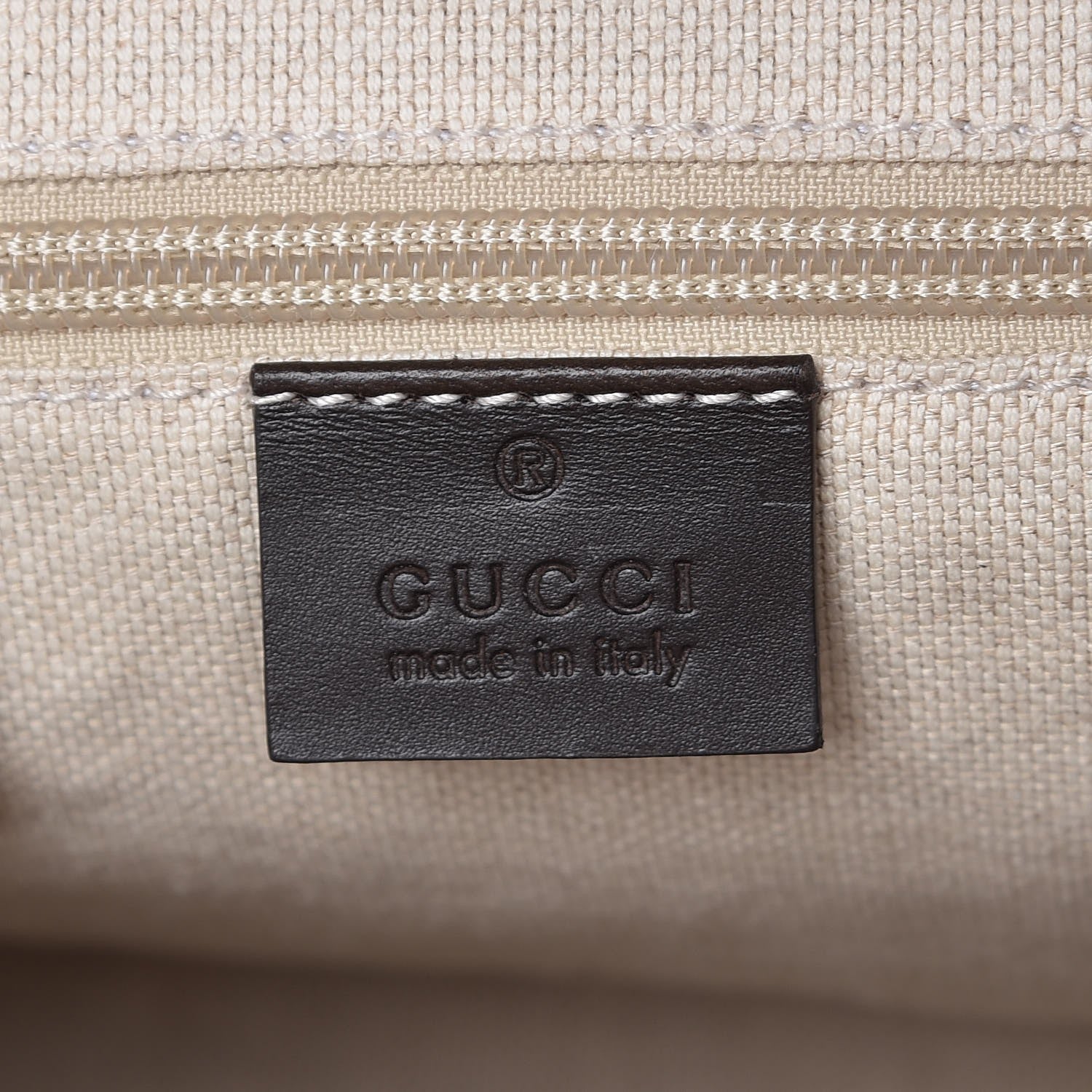 Gucci GG Supreme Monogram Small Zippered Tote Dark Brown 6 of 8