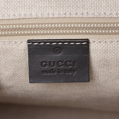 Gucci GG Supreme Monogram Small Zippered Tote Dark Brown 6 of 8