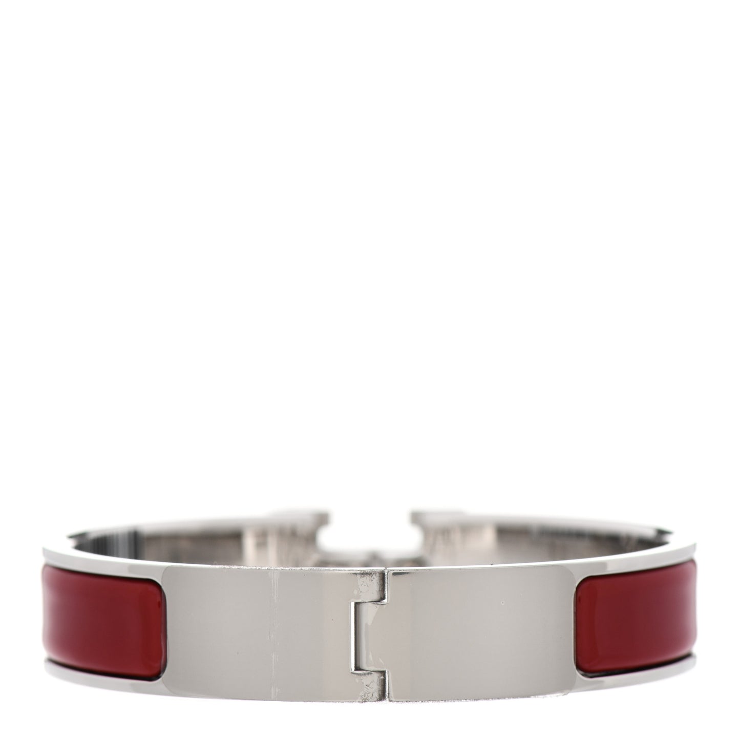 Enamel Narrow Clic Clac H Bracelet PM Rouge