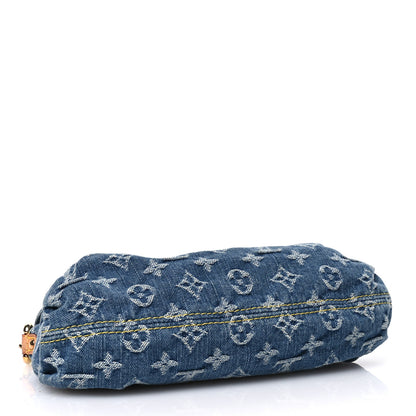 Louis Vuitton Monogram Denim Mini Pleaty Blue 4 of 10
