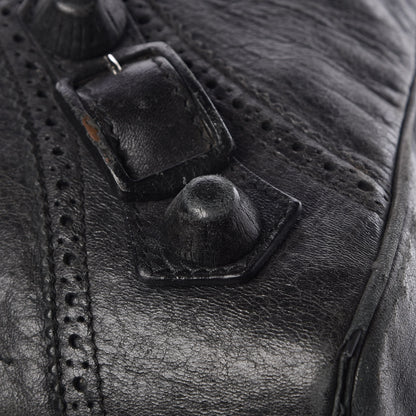 Balenciaga Agneau Giant Brogues Hardware Mid Day Black 18 of 18