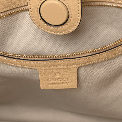 Gucci New Sakai Calfskin Lux Horsebit 1955 Tote Bag Bubble Tea 6 of 9