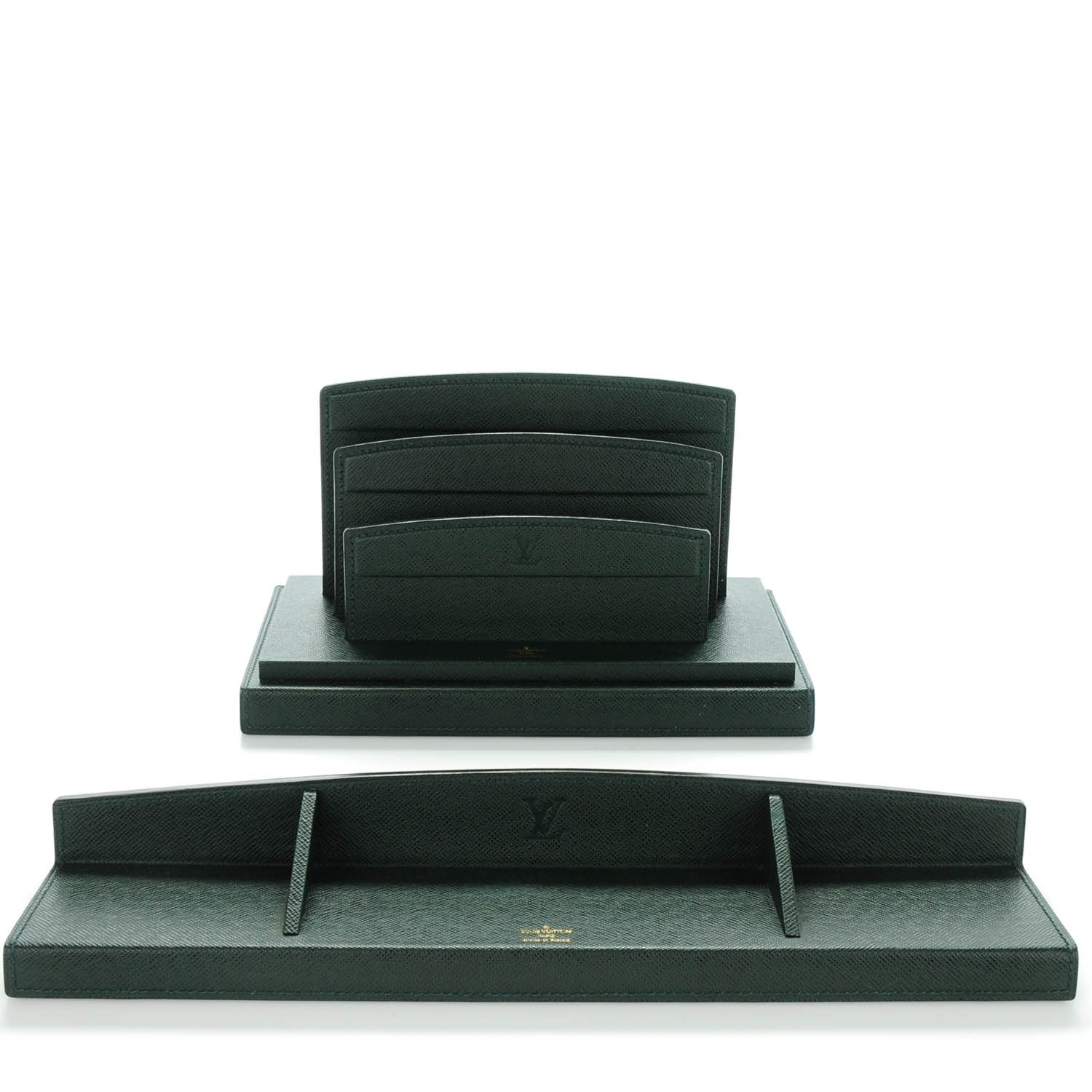 Louis Vuitton Taiga Accessoires De Bureau 2 Piece Desk Set Epicea 1 of 8