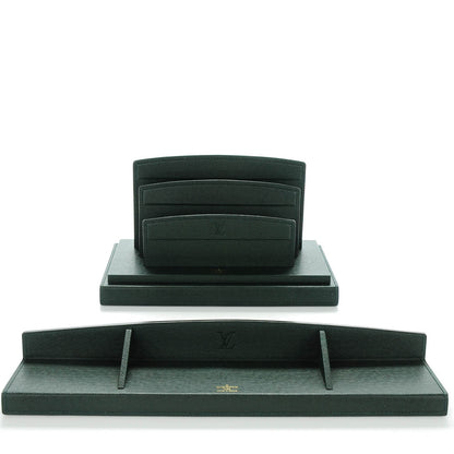 Louis Vuitton Taiga Accessoires De Bureau 2 Piece Desk Set Epicea 1 of 8