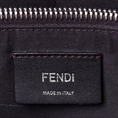 Fendi Vitello Dolce Bi-Color FF 1974 Embossed Medium By The Way Boston Bag Black Maya 7 of 11