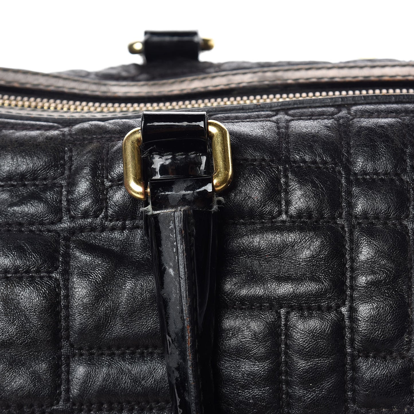 Calfskin Quilted Miss Marylou Hobo Bag Black