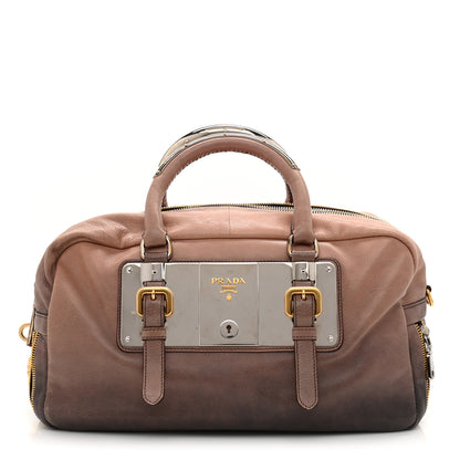Prada Glace Calf Zippers Plaque Boston Ardesia Nudo 1 of 12