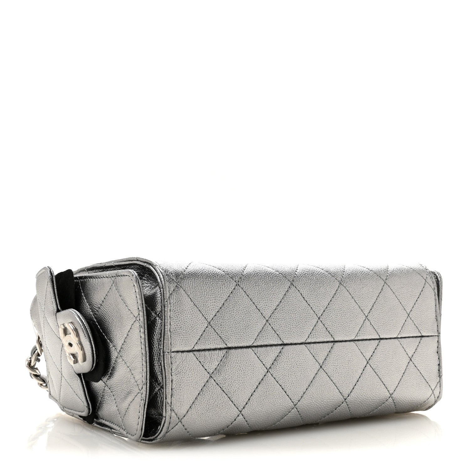Chanel Metallic Caviar Quilted Mini Chanel 25 Handbag Anthracite 4 of 10