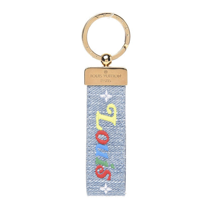 Louis Vuitton Denim New Wave Dragonne Key Holder 1 of 4