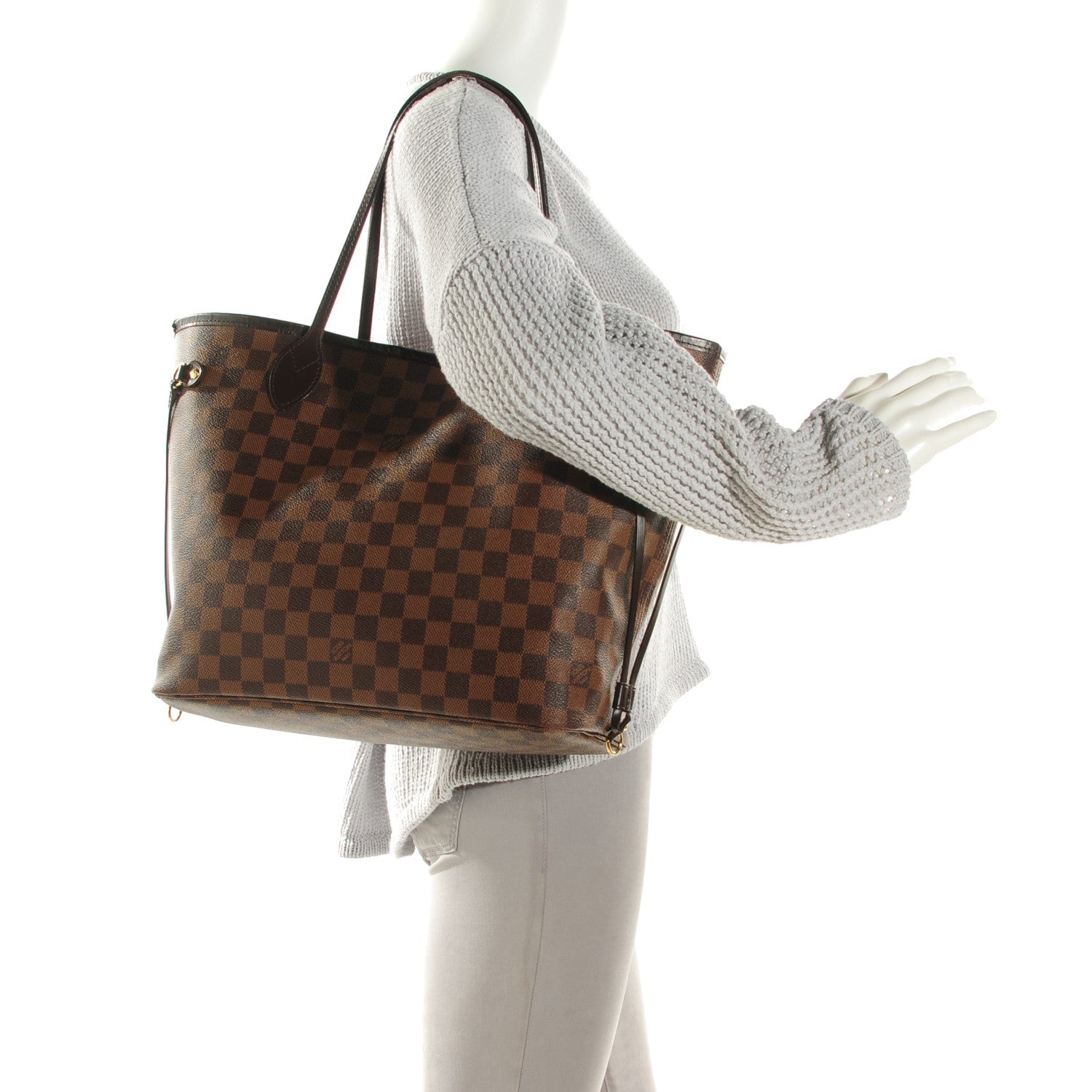 Louis Vuitton Damier Ebene Neverfull MM 4 of 11