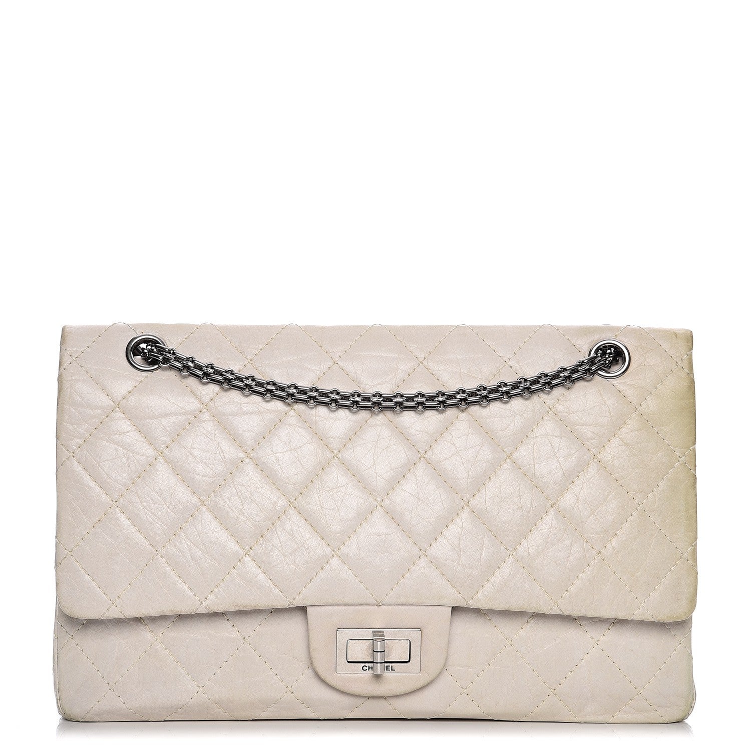 Chanel Aged Calfskin Quilted 2.55 Reissue 227 Flap White 1 of 22