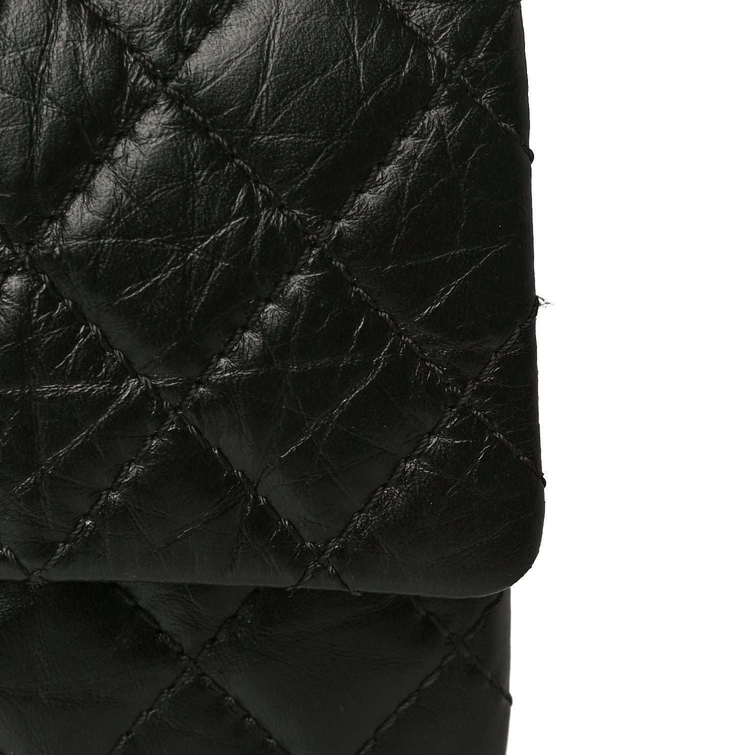 Chanel Aged Calfskin Quilted 2.55 Reissue 225 Flap Black 12 of 15