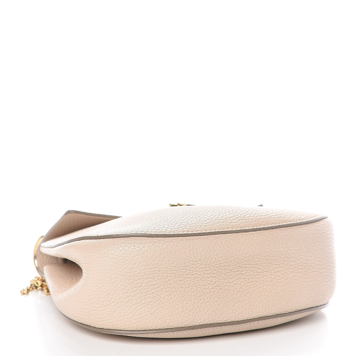Grained Lambskin Drew Shoulder Bag Abstract White