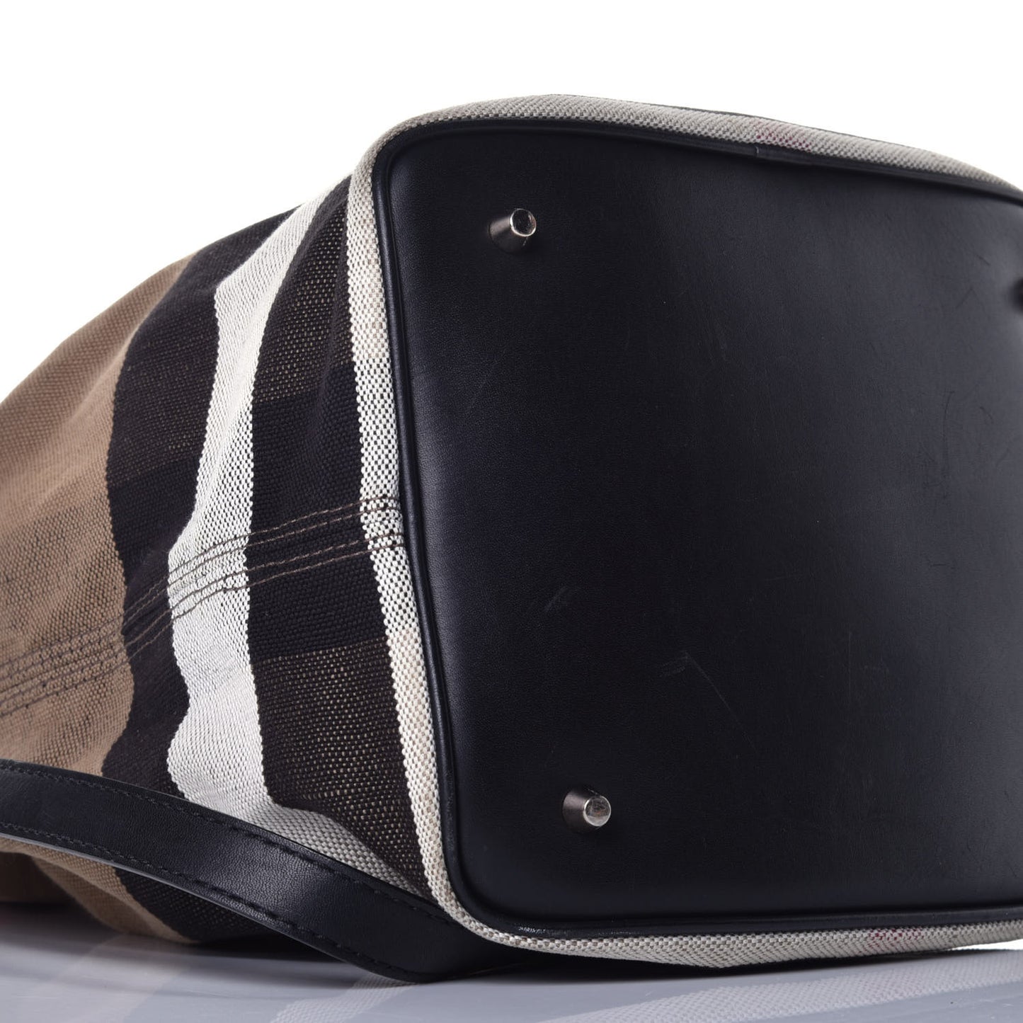 Canvas Mega Check Medium Ashby Hobo Saddle Black