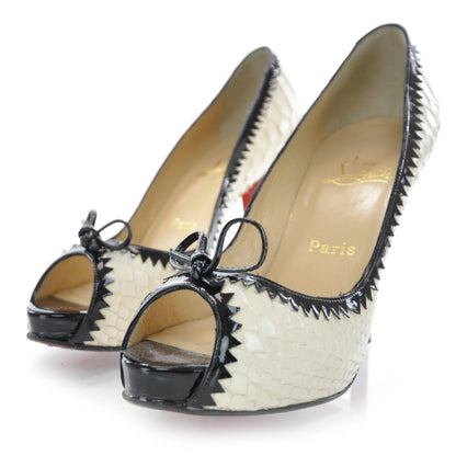Christian Louboutin Pitone Python Jaws 120 Platform Pumps 40 2 of 6