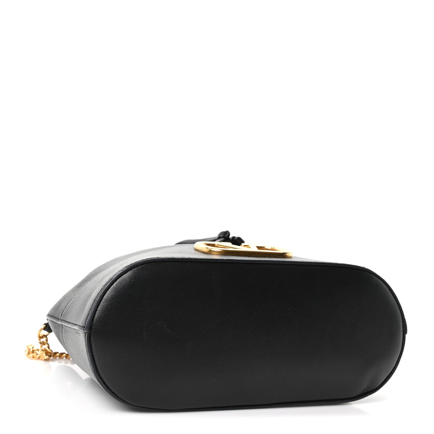 Valentino Garavani Nappa Mini VLogo Signature Chain Bucket Bag Black 4 of 9