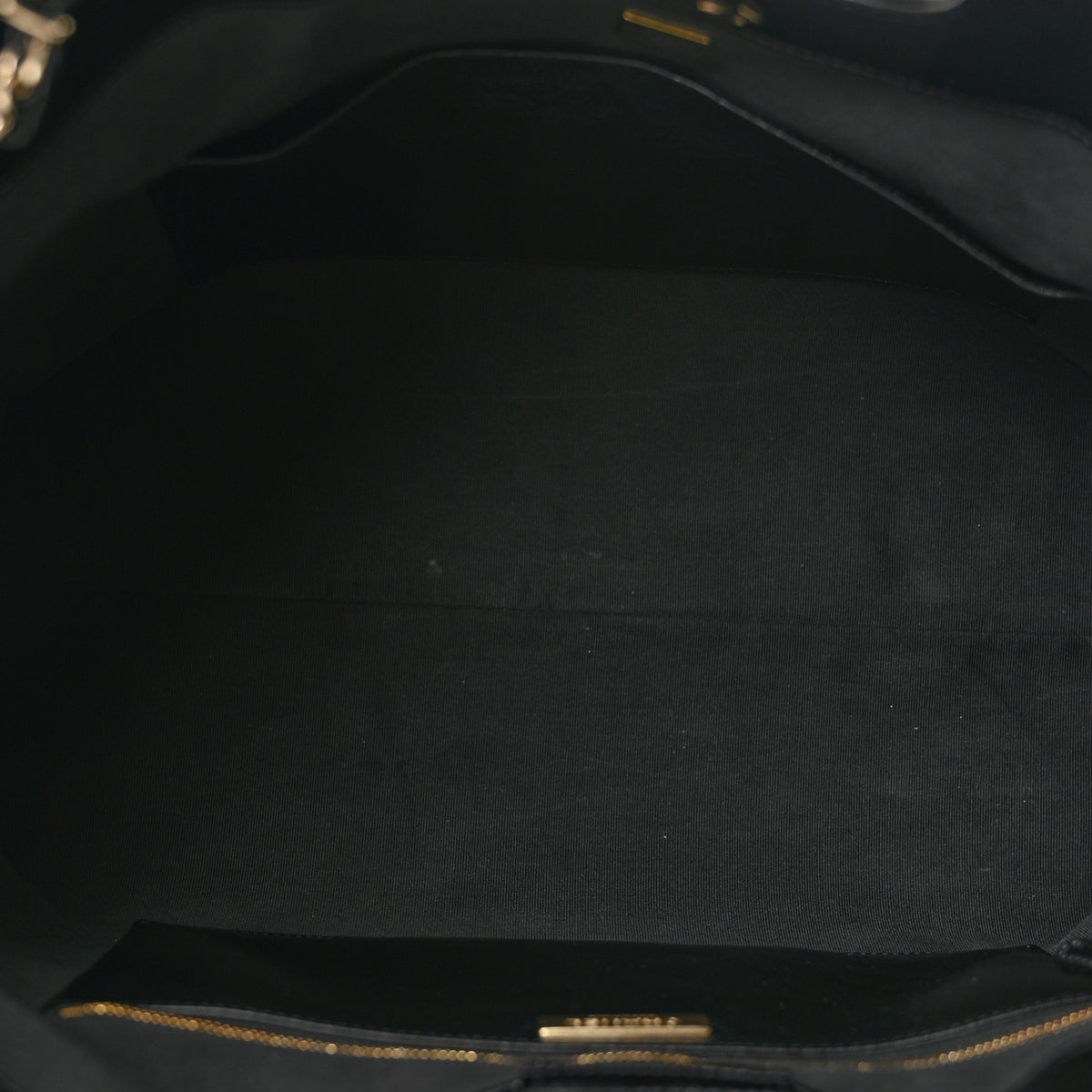 Shiny Lambskin Quilted Large 31 Shopping Bag Black